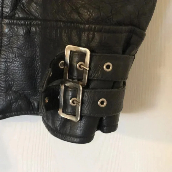 Vintage 1990s Hand painted leather jacket - Picture 11 of 13